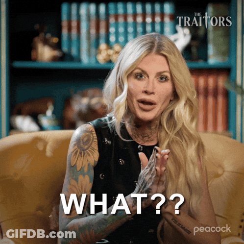 Woman On Couch Saying What GIF