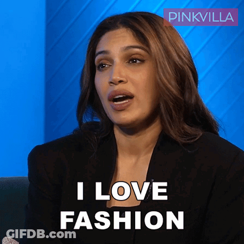 Woman On Couch Says I Love Fashion GIF