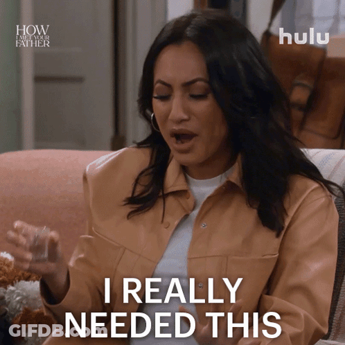 Woman On Couch Says I Really Needed This GIF