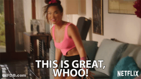 Woman On Couch Says This Is Great Whoo Netflix GIF