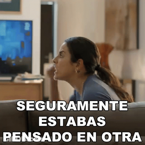 Woman On Couch Seguramente Estabas Pensando En Otra GIF