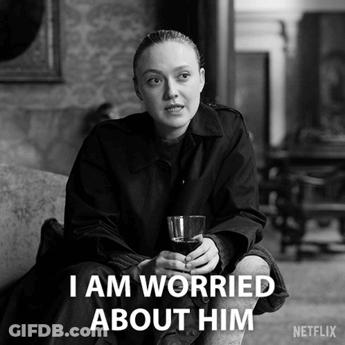 Woman On Couch With Wine Saying I Am Worried About Him GIF