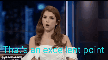 Woman On Daily Show: That's An Excellent Point GIF