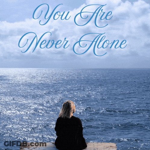 Woman On Dock You Are Never Alone GIF