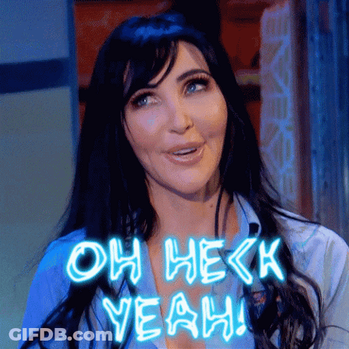 Woman On Joe Bob Briggs Heck Yeah GIF