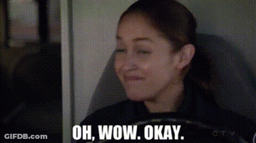 Woman On Plane Saying Oh Wow Okay GIF