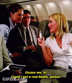 Woman On Plane Says Excuse Me Hi GIF