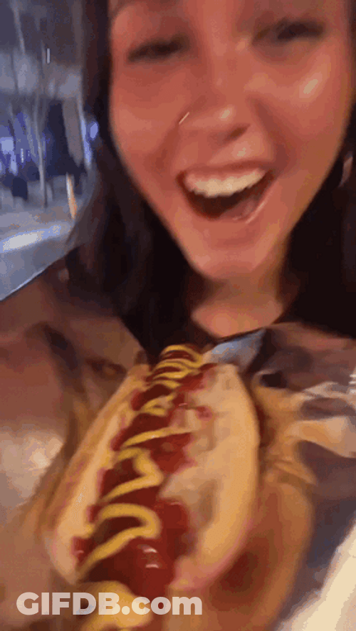 Woman Open Mouth On Glizzy GIF