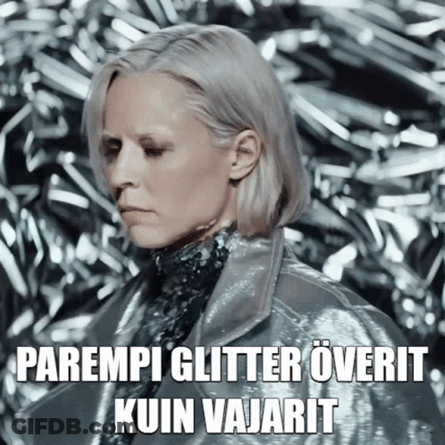 Woman Parempi Glitter Overit GIF