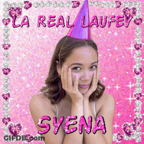 Woman Party Hat Syena GIF