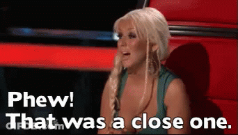 Woman Phew That Was A Close One GIF