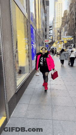 Woman Pink Jacket Black Shirt Saying I Love You GIF