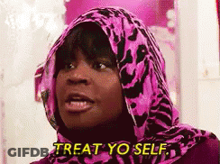 Woman Pink Leopard Scarf Treat Yo Self GIF