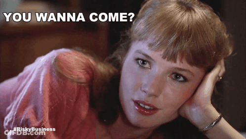 Woman Pink Shirt Touching Face You Wanna Come GIF
