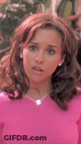 Woman Pink Sweater Necklace Funny Face GIF
