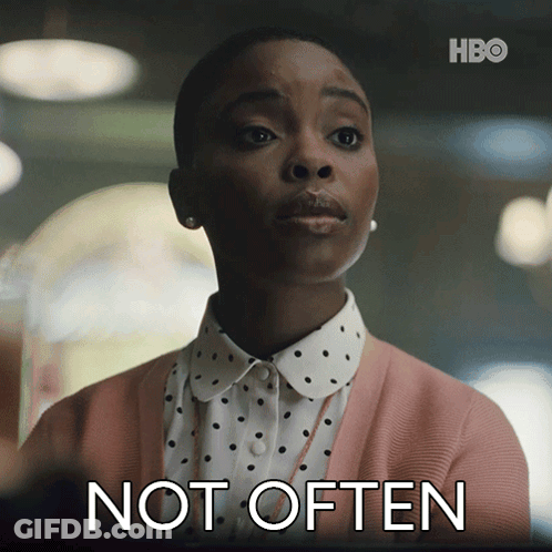 Woman Pink Sweater Polka Dot Shirt Says Not Often GIF