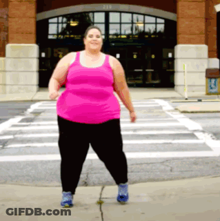 Woman Pink Tank Top Black Pants Building 411 GIF