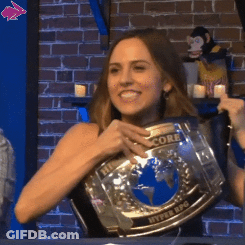 Woman Play Like A Champion To Get Belt GIF