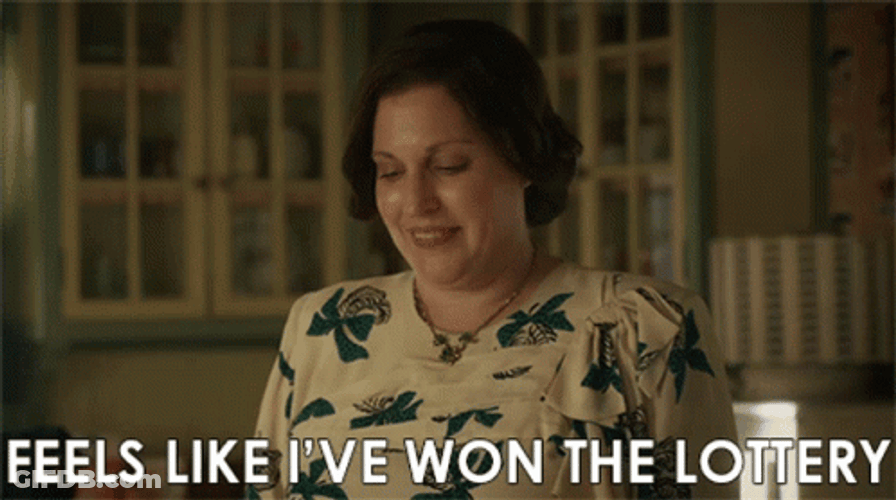 Woman Play Lottery Like A Champion GIF