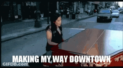 Woman Playing Piano On Street Making My Way Downtown GIF