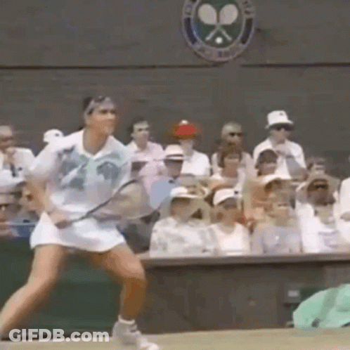 Woman Playing Tennis GIF