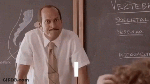 Woman Pointing At Blackboard Child Looks On GIF