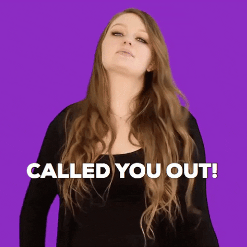 Woman Pointing Called You Out GIF