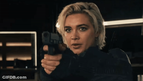 Woman Pointing Gun Saying Fuck You GIF