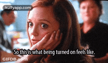 Woman Pondering What Being Turned On Feels Like GIF