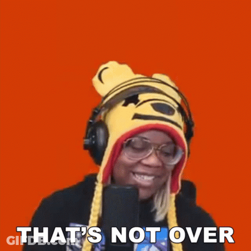 Woman Pooh Hat Headphones That's Not Over GIF