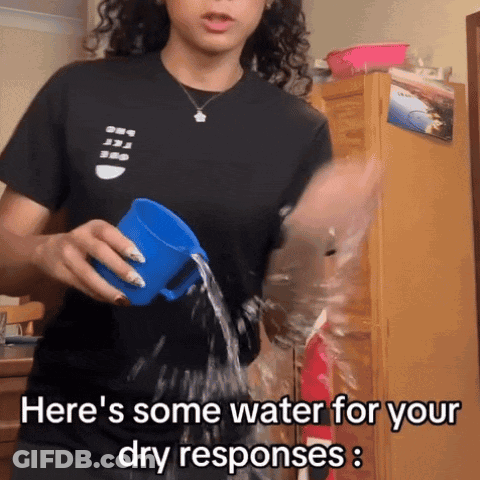 Woman Pouring Water From Blue Cup GIF