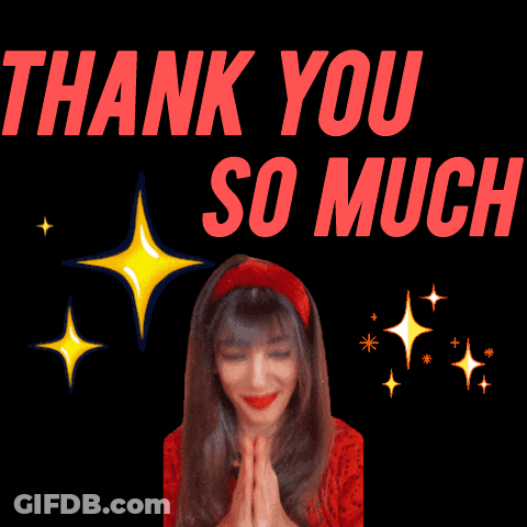 Woman Praying In Front Of Thank You So Much Message GIF