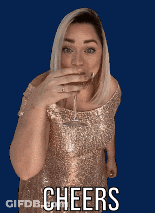 Woman Prosecco Cheers To Love GIF
