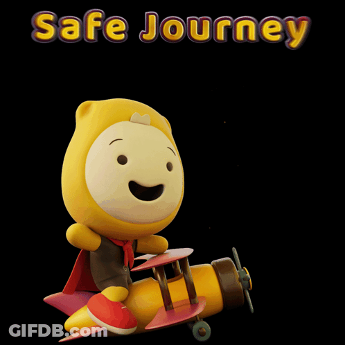 Woman Pulling Orange Suitcase GIF