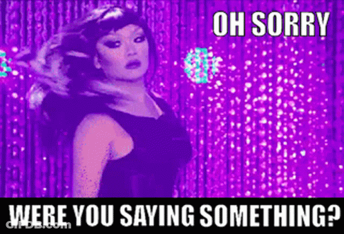 Woman Purple Curtain Oh Sorry Were You Saying Something GIF