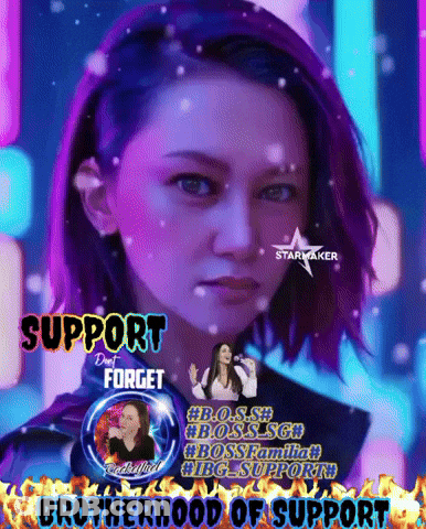 Woman Purple Hair Support Brotherhood Of Support GIF
