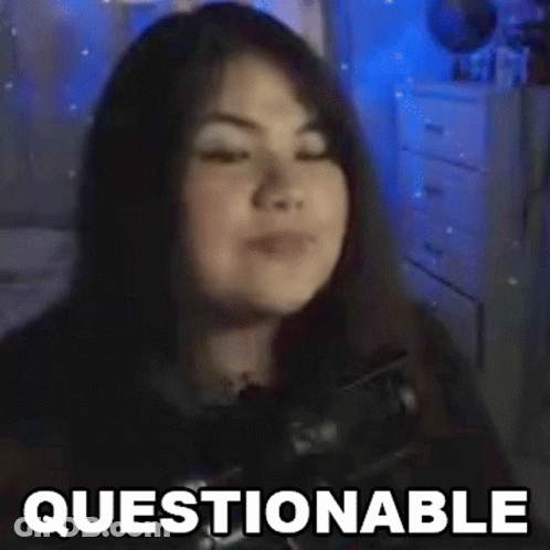 Woman Questionable Face GIF