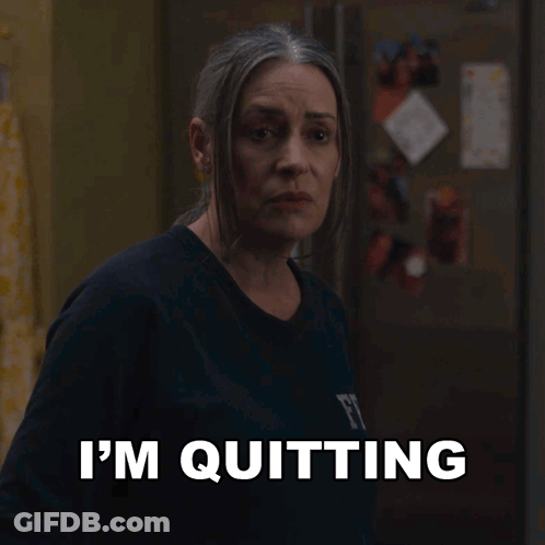 Woman Quitting In Front Of Refrigerator GIF