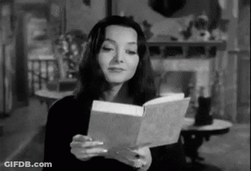 Woman Reading Book GIF