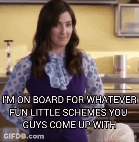 Woman Ready For Fun Schemes GIF