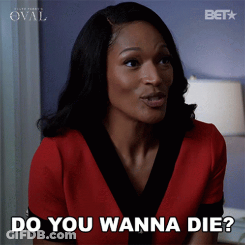 Woman Red Dress Do You Wanna Die GIF