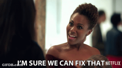 Woman Red Dress Says I'm Sure We Can Fix Netflix GIF