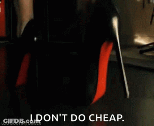 Woman Red Heels Says I Don't Do Cheap GIF