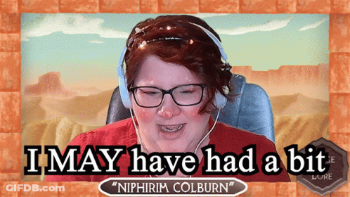 Woman Red Shirt Headphones I May Have Had Bit GIF