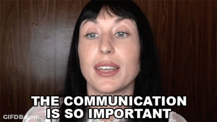 Woman Reminds Communication Importance GIF
