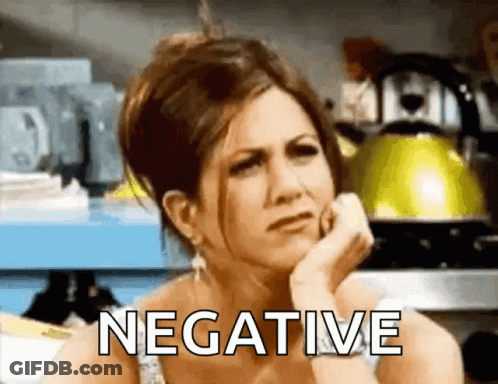 Woman Resting Head On Hand Saying Negative GIF
