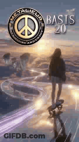 Woman Riding Skateboard On Basis 20 Cover GIF