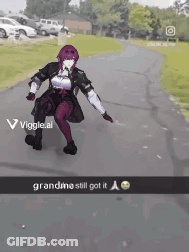 Woman Riding Skateboard Saying Grandma Still Got It GIF