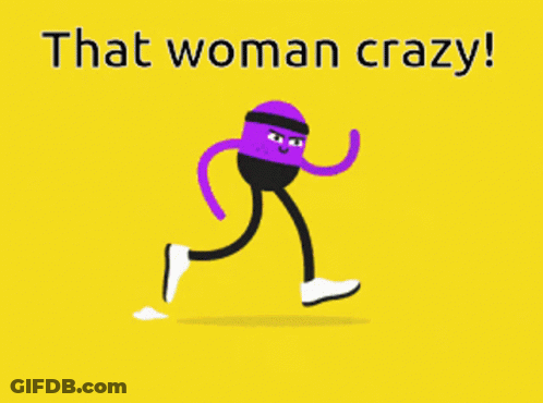 Woman Running That Woman Crazy GIF