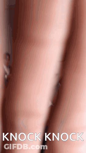 Woman's Arm With Knock Knock GIF